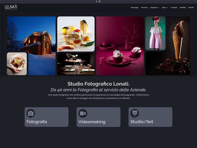 Lonati Fotografia &ndash; sito vetrina per studio fotografico