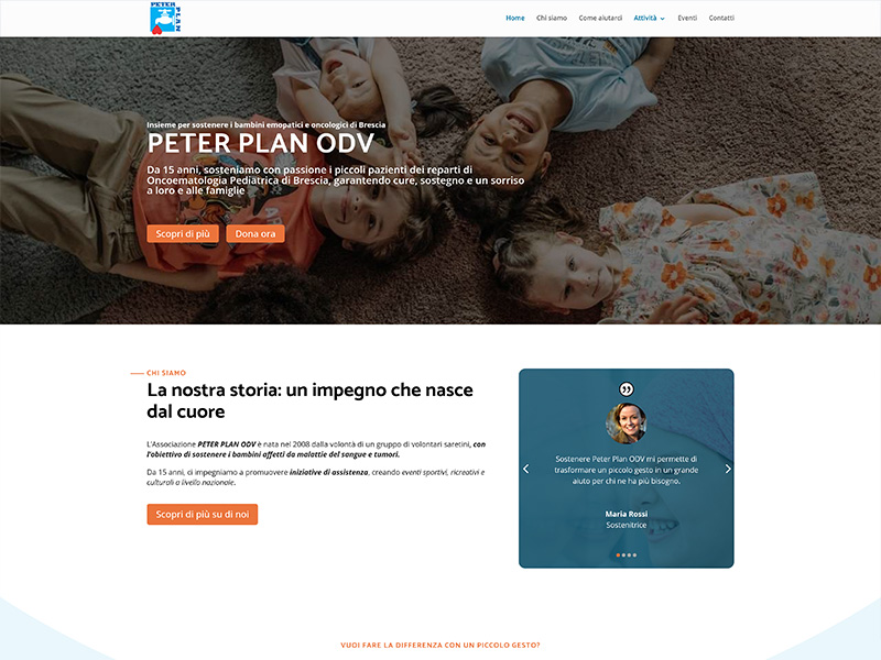Peter Pan ODV sito web