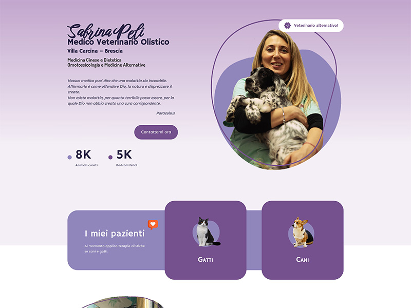 Sabrina Peli Veterinaria Olistica - sito web